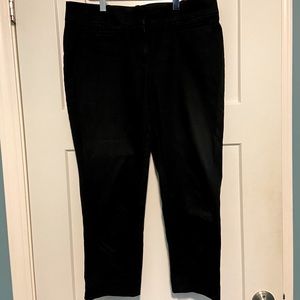 Loft cropped black pants
